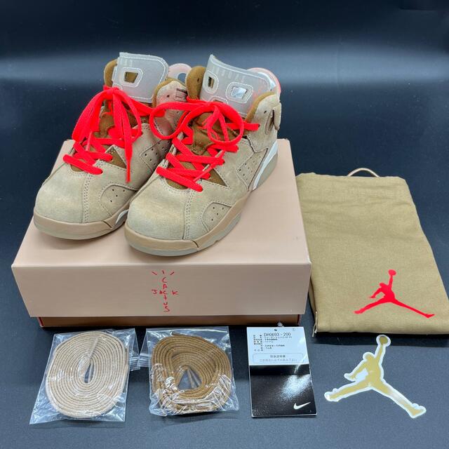 NIKE(ナイキ)のJORDAN 6 トラヴィス Travis ジョーダン6 PS 13c 19cm キッズ/ベビー/マタニティのキッズ靴/シューズ(15cm~)(スニーカー)の商品写真