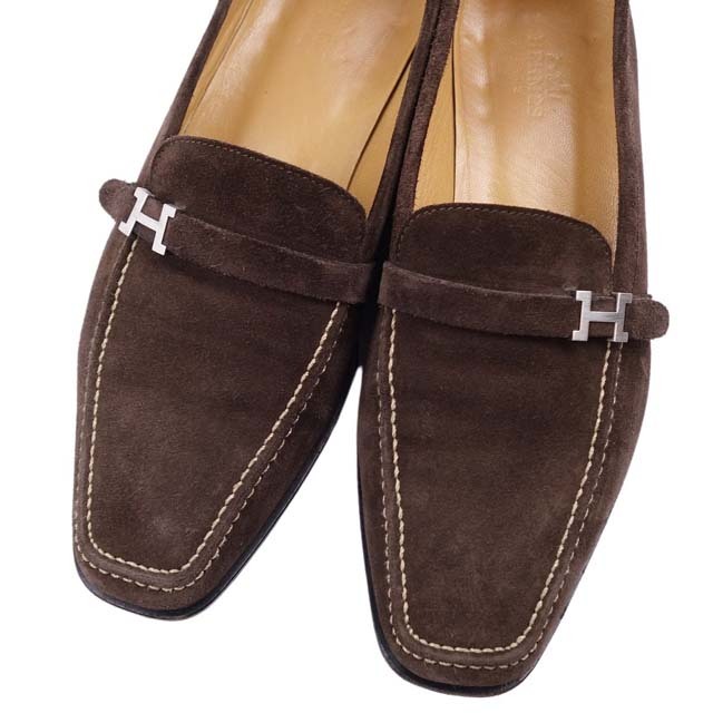 Hermes - エルメス ローファー パンプス Hロゴ金具 コンスタンス