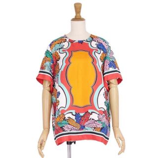 エミリオプッチ(EMILIO PUCCI)のエミリオプッチ シャツ ブラウス ショートスリーブ シルク100％ 総柄(シャツ/ブラウス(半袖/袖なし))