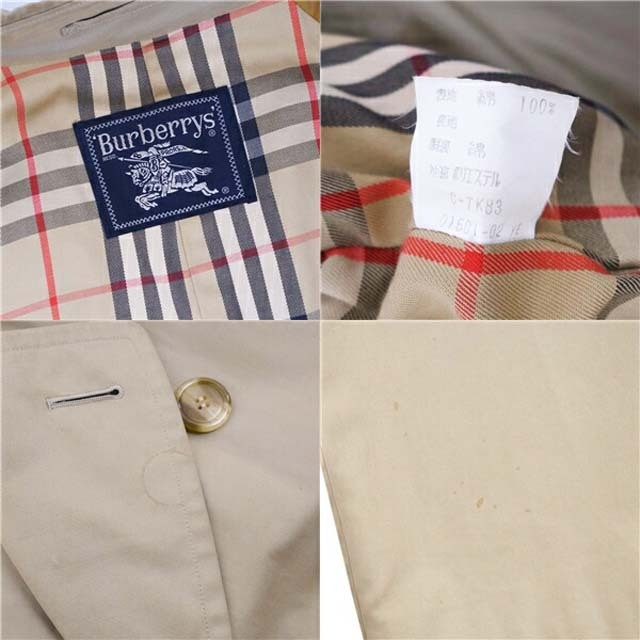 BURBERRY(バーバリー)のバーバリー コート トレンチコート メンズ コットン アウター 古着 メンズのジャケット/アウター(ステンカラーコート)の商品写真