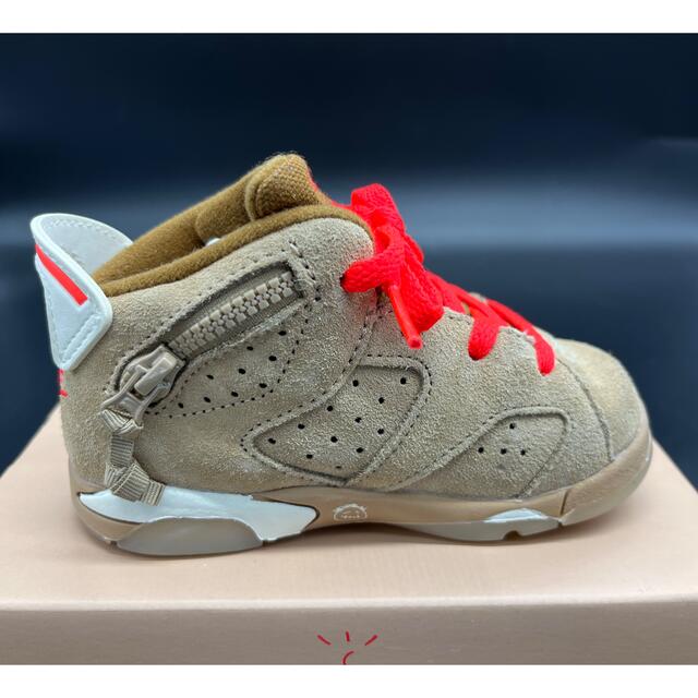 NIKE(ナイキ)のJORDAN 6 トラヴィス Travis ジョーダン TD 13cm 7ｃ キッズ/ベビー/マタニティのベビー靴/シューズ(~14cm)(スニーカー)の商品写真