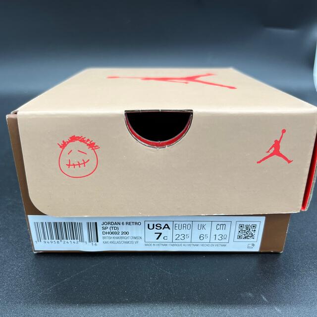 NIKE(ナイキ)のJORDAN 6 トラヴィス Travis ジョーダン TD 13cm 7ｃ キッズ/ベビー/マタニティのベビー靴/シューズ(~14cm)(スニーカー)の商品写真