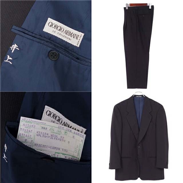 ジョルジオアルマーニ スーツ セットアップ テーラードジャケット パンツ ウール 9