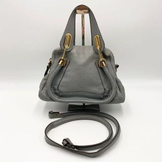 クロエ(Chloe)のクロエ 2way ショルダーバッグ パラティ スモール ライトグレー シボ革(ショルダーバッグ)