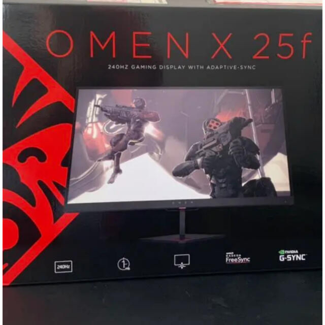 HP(ヒューレットパッカード)のOMEN X 25f ゲーミングモニター スマホ/家電/カメラのPC/タブレット(ディスプレイ)の商品写真