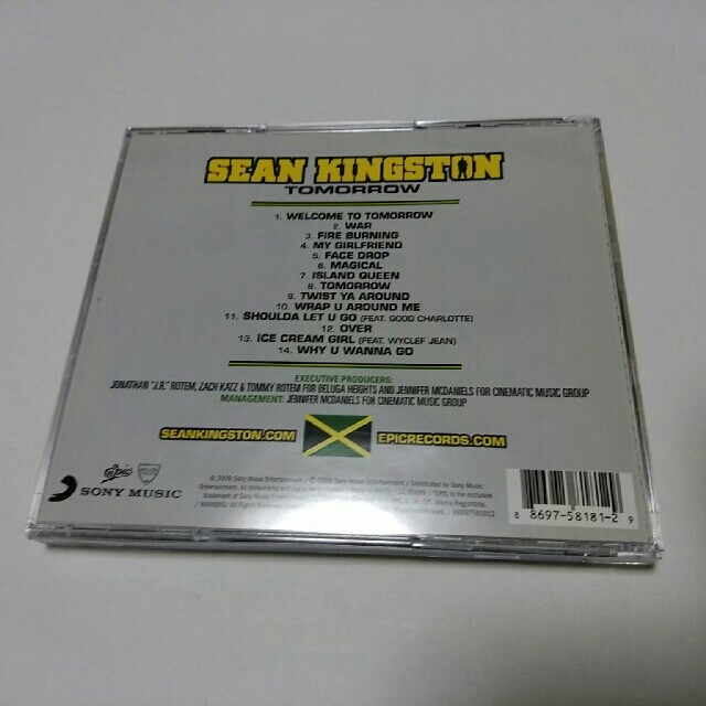 SONY(ソニー)のSEAN KINGSTON    アルバム　TOMORROW エンタメ/ホビーのCD(ヒップホップ/ラップ)の商品写真