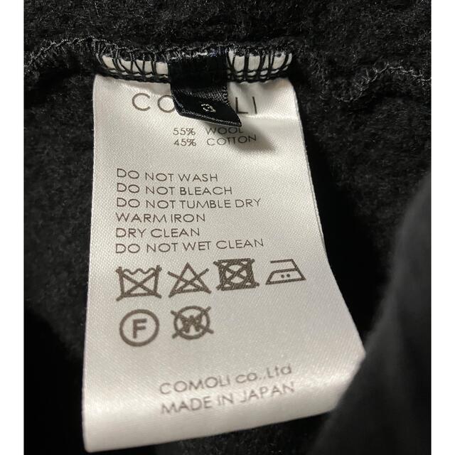 COMOLI(コモリ)のCOMOLI C/W 21aw 裏毛 スナップジャケット コモリ/3 メンズのジャケット/アウター(ブルゾン)の商品写真