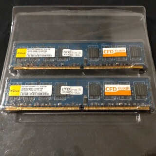 バッファロー(Buffalo)のCFD メモリ W2U800CQ-1GLZJ 1GB×2枚(PCパーツ)