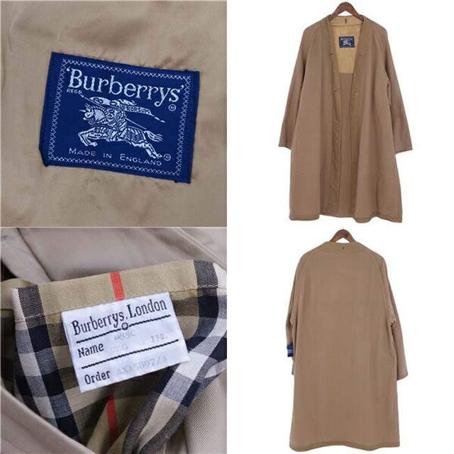 BURBERRY(バーバリー)のバーバリー 英国製 トレンチ21 一枚袖 裏チェック ライナー付 トレンチコート メンズのジャケット/アウター(ステンカラーコート)の商品写真