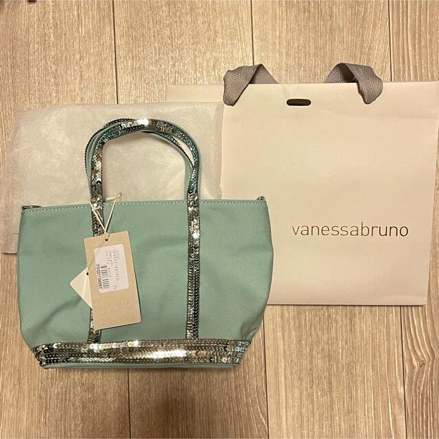 vanessabruno(ヴァネッサブリューノ)のvanessabruno cabas mini ミントグリーン レディースのバッグ(トートバッグ)の商品写真