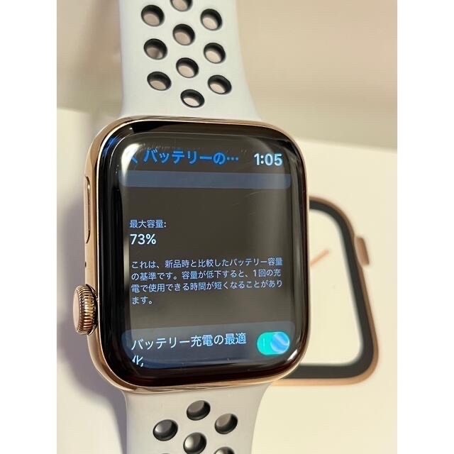 Apple Watch(アップルウォッチ)のApple Watch Series 4 44mm ゴールドステンレスとおまけ有 スマホ/家電/カメラのスマートフォン/携帯電話(その他)の商品写真