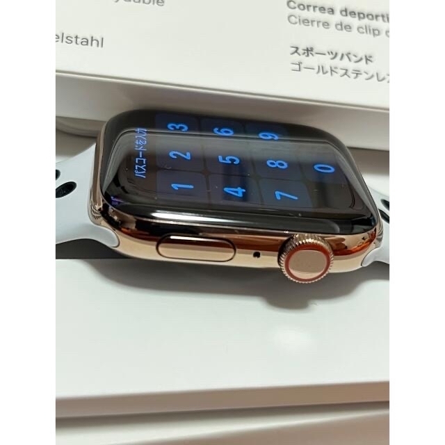 Apple Watch(アップルウォッチ)のApple Watch Series 4 44mm ゴールドステンレスとおまけ有 スマホ/家電/カメラのスマートフォン/携帯電話(その他)の商品写真