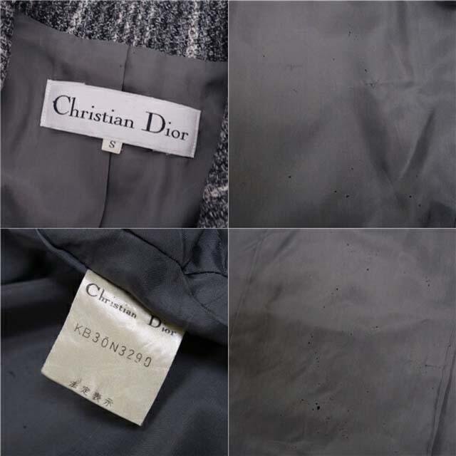 Christian Dior(クリスチャンディオール)のクリスチャンディオール ジャケット ツイード ストライプ ウール アルパカ レディースのジャケット/アウター(ブルゾン)の商品写真