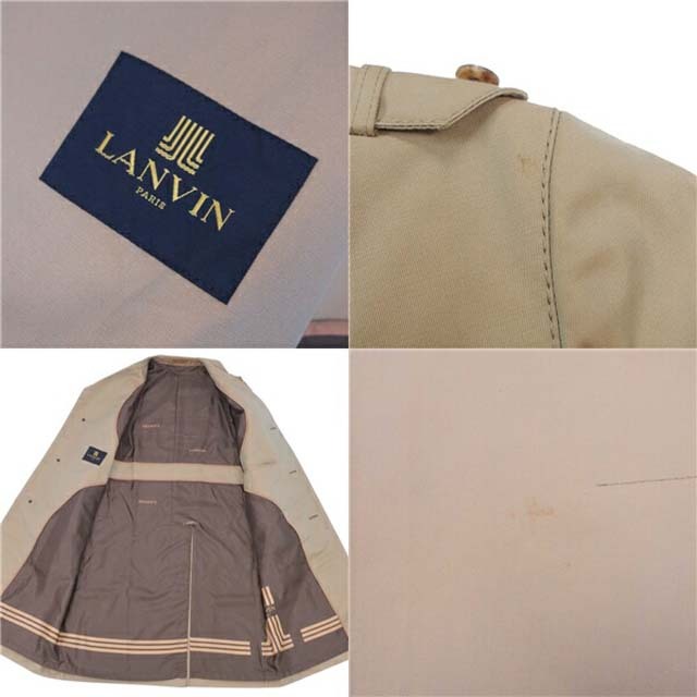 LANVIN(ランバン)のランバン コート ロングコート コットン100％ アウター メンズ メンズのジャケット/アウター(ステンカラーコート)の商品写真