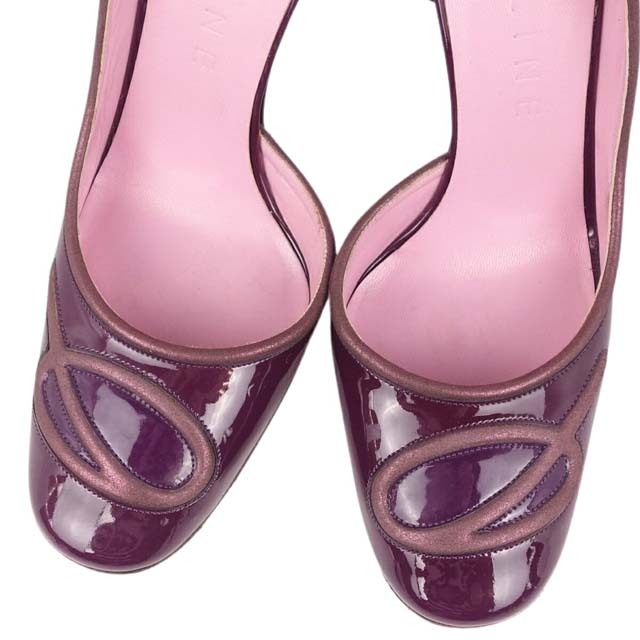 celine(セリーヌ)のセリーヌ パンプス ヒール レディース パテントレザー シューズ 靴 イタリア製 レディースの靴/シューズ(ハイヒール/パンプス)の商品写真