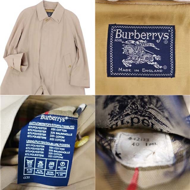 BURBERRY(バーバリー)のバーバリー コート 英国製 ステンカラーコート ライナー メンズ アウター 古着 メンズのジャケット/アウター(ステンカラーコート)の商品写真