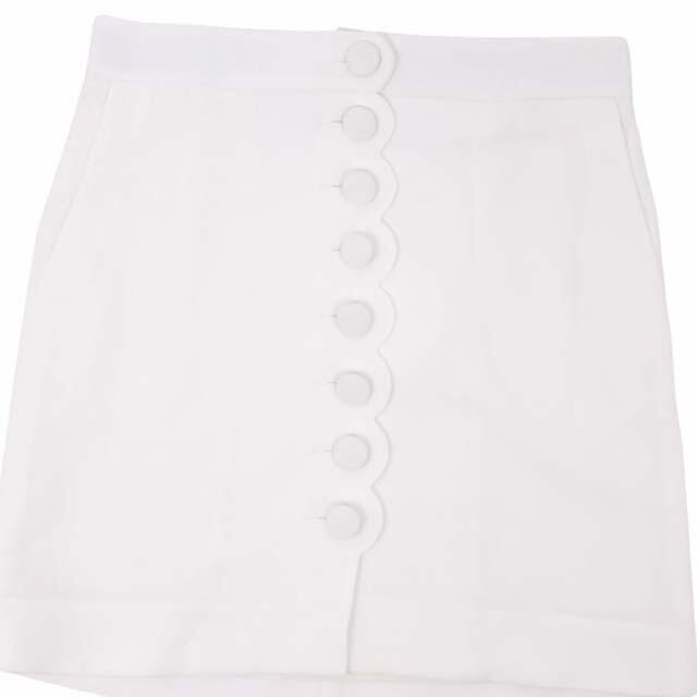 Chloe(クロエ)のクロエ 18SS スカート 無地 ボトムス レディース 34(S相当) ホワイト レディースのスカート(ひざ丈スカート)の商品写真