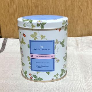 ウェッジウッド(WEDGWOOD)のWEDGWOOD / ウェッジウッド　紅茶空き缶 / 空缶　ワイルドストロベリー(小物入れ)