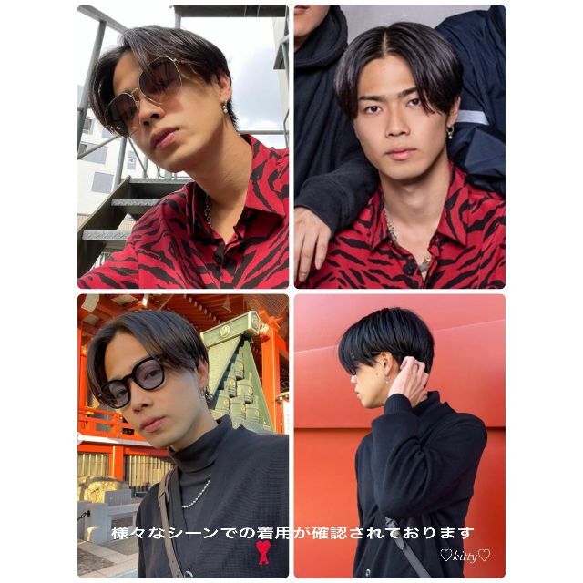 コムドット やまと 着用タイプ!!【ワンポイントパールピアス 1個 コムドット やまと 着用タイプ!!【ワンポイントパールピアス 1個
