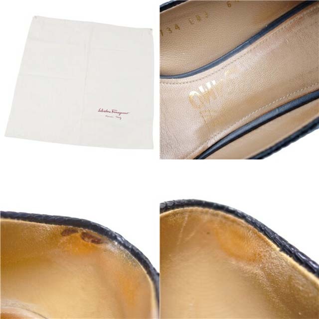 Salvatore Ferragamo(サルヴァトーレフェラガモ)のサルヴァトーレ フェラガモ パンプス ヴァラ リボン レザー シューズ レディースの靴/シューズ(ハイヒール/パンプス)の商品写真