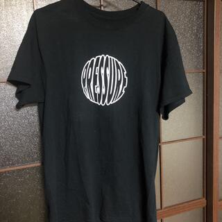 希少　数回着用　レア　pressure ロゴ　コットン　tシャツ(Tシャツ/カットソー(半袖/袖なし))