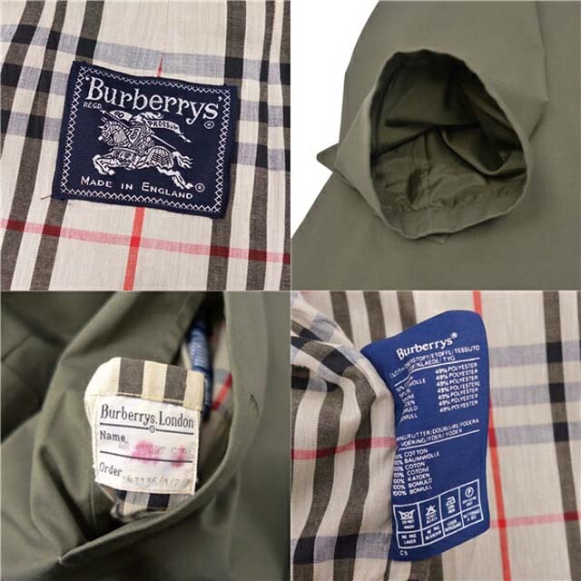 BURBERRY(バーバリー)のバーバリー コート 一枚袖 英国製 ステンカラーコート バルマカーン メンズ メンズのジャケット/アウター(ステンカラーコート)の商品写真