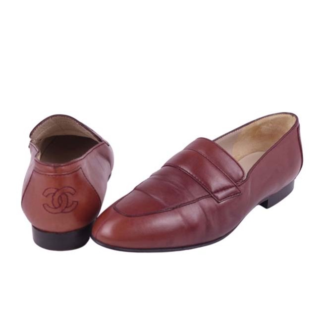 CHANEL(シャネル)のシャネル ローファー ココマーク ラムスキン レディース レザー 革靴 レディースの靴/シューズ(ローファー/革靴)の商品写真
