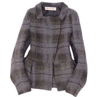 マルニ(Marni)のマルニ ジャケット ウール ツイード レディース アウター チェック(ブルゾン)