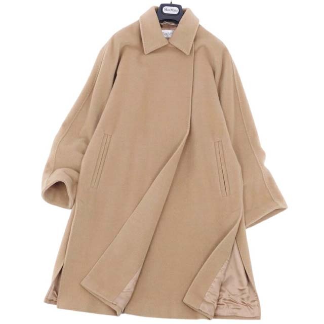 Max Mara(マックスマーラ)のマックスマーラ コート ロングコート ウール カシミヤ 白タグ アウター レディースのジャケット/アウター(ブルゾン)の商品写真