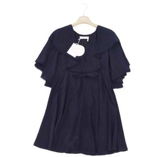 クロエ(Chloe)のクロエ ワンピース 2018SS シルク チュニック フリル レディース 半袖(ひざ丈ワンピース)