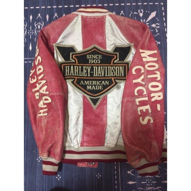Harley Davidson(ハーレーダビッドソン)の【ビンテージ】  HARLEY-DAVIDSON レザー ブルゾン メンズのジャケット/アウター(ライダースジャケット)の商品写真
