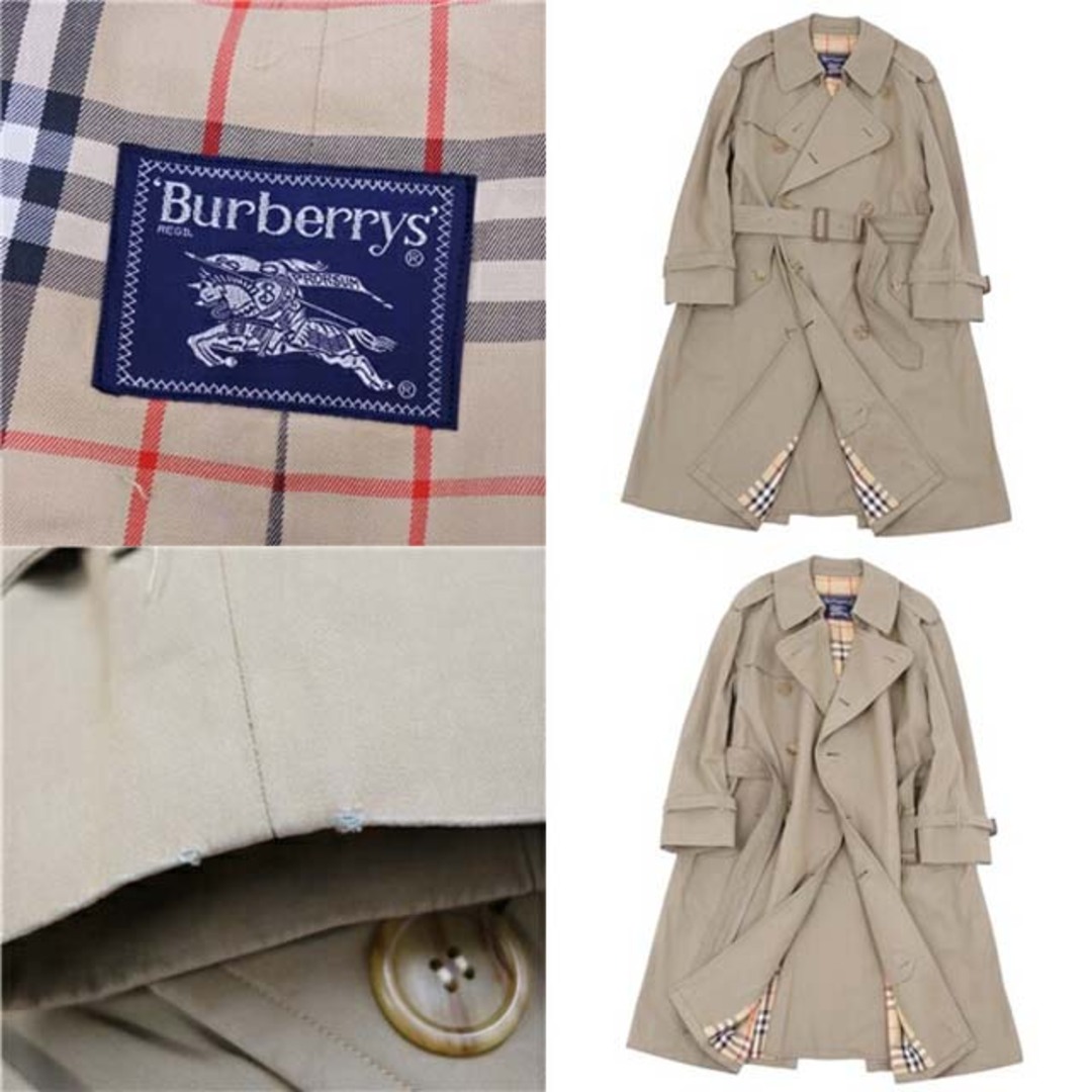 BURBERRY(バーバリー)のバーバリー トレンチコート 裏チェック コットン アウター メンズ M～L相当 メンズのジャケット/アウター(ステンカラーコート)の商品写真