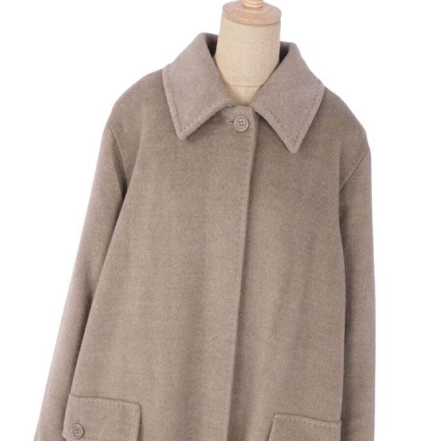 Max Mara(マックスマーラ)のマックスマーラ コート ロングコート 白タグ ウール カシミヤ アウター レディースのジャケット/アウター(ブルゾン)の商品写真