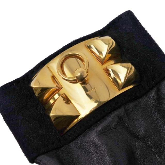 HERMES - エルメス グローブ コリエドシアン メドール金具 HERMES - エルメス グローブ コリエドシアン メドール金具