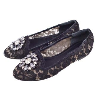 Dolce&GABBANA 総レース フラットシューズ