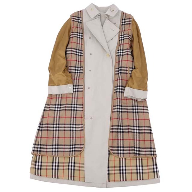 BURBERRY(バーバリー)のバーバリー コート トレンチコート レディース 裏チェック アウター 古着 レディースのジャケット/アウター(ブルゾン)の商品写真