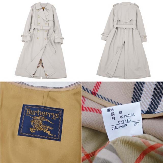 BURBERRY(バーバリー)のバーバリー コート トレンチコート レディース 裏チェック アウター 古着 レディースのジャケット/アウター(ブルゾン)の商品写真