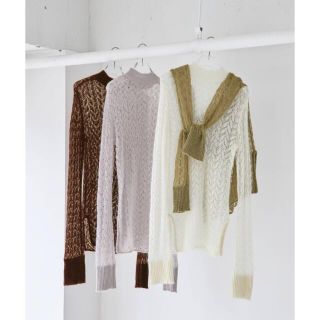 トゥデイフル(TODAYFUL)の【todayful】Sheer Lace Knit(ニット/セーター)