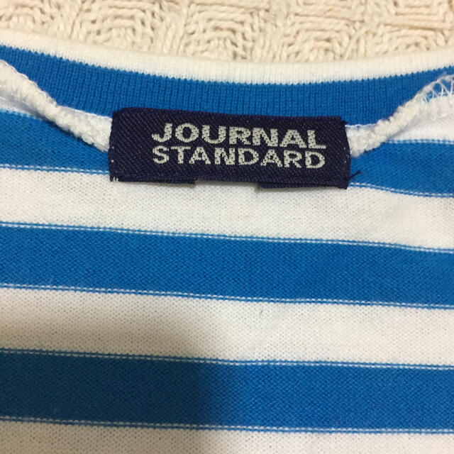 JOURNAL STANDARD(ジャーナルスタンダード)のジャーナルスタンダード 水色のボーダーTシャツ レディースのトップス(Tシャツ(半袖/袖なし))の商品写真