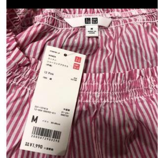 ユニクロ(UNIQLO)のユニクロ　コットンシャーリングブラウス(シャツ/ブラウス(半袖/袖なし))