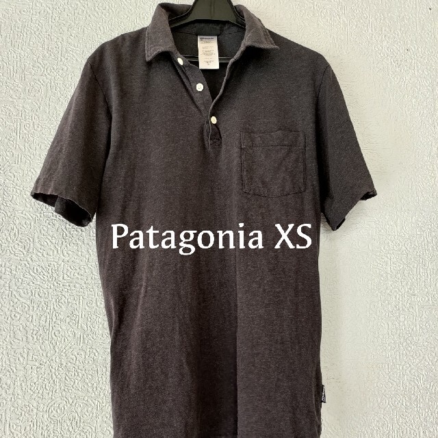 patagonia(パタゴニア)の値下げしました Patagonia ポロシャツ 墨黒 メンズM メンズのトップス(ポロシャツ)の商品写真