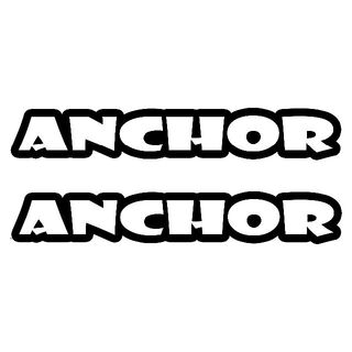 ＜01＞ カッティングシート　ANCHOR　アンカー　２枚セット　ステッカー(その他)