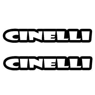 ＜01＞ カッティングシート　CINELLI　チネリ　２枚セット　ステッカー(その他)