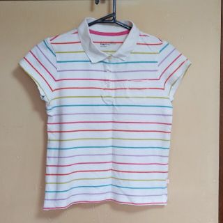 ギャップキッズ(GAP Kids)のGapKids 女の子 ポロシャツ 160cm 14-15years 白カラフル(Tシャツ/カットソー)