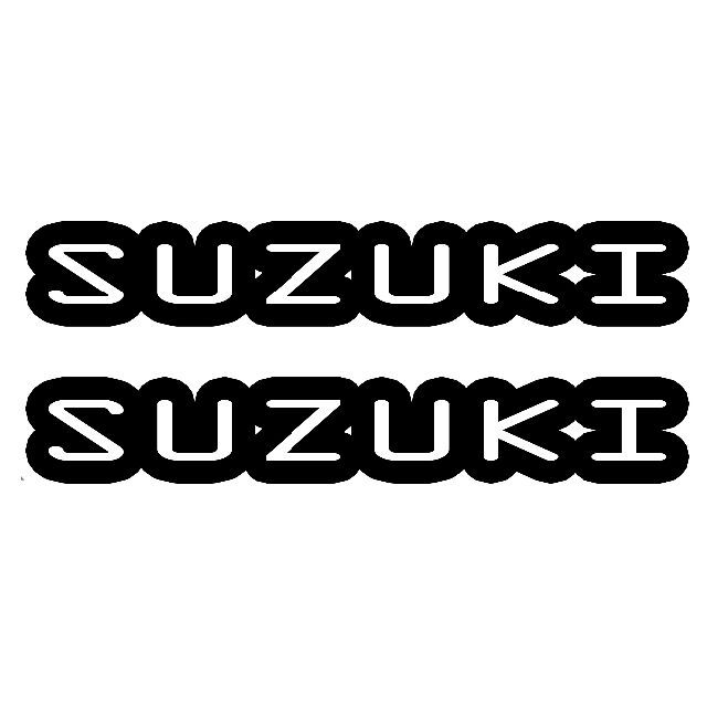 ＜03＞ カッティングシート　SUZUKI　スズキ　２枚セット　ステッカー 自動車/バイクの自動車(その他)の商品写真