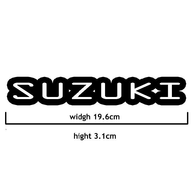 ＜03＞ カッティングシート　SUZUKI　スズキ　２枚セット　ステッカー 自動車/バイクの自動車(その他)の商品写真