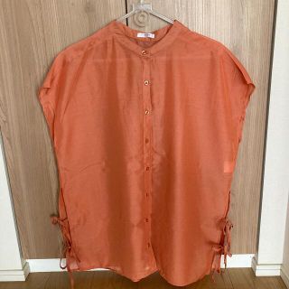 ハニーズ(HONEYS)のノースリーブ　カットソー　オレンジ　美品(カットソー(半袖/袖なし))