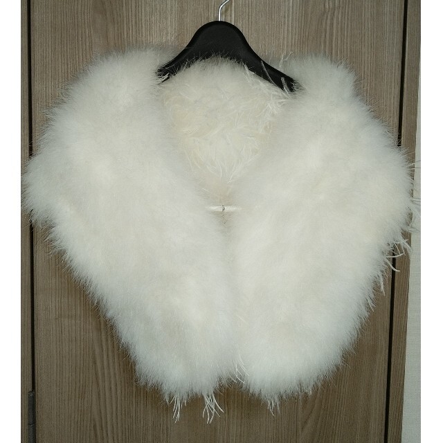 羽毛ストール　オーストリッチ レディースのファッション小物(マフラー/ショール)の商品写真
