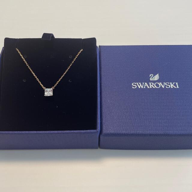 スワロフスキー　ネックレス　ローズゴールド　Swarovski