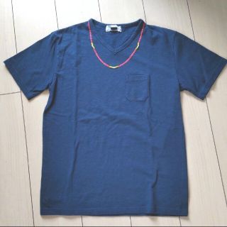 ライトオン(Right-on)のメンズ 半袖 トップス Tシャツ サーフ 夏 ネイビー L(Tシャツ/カットソー(半袖/袖なし))